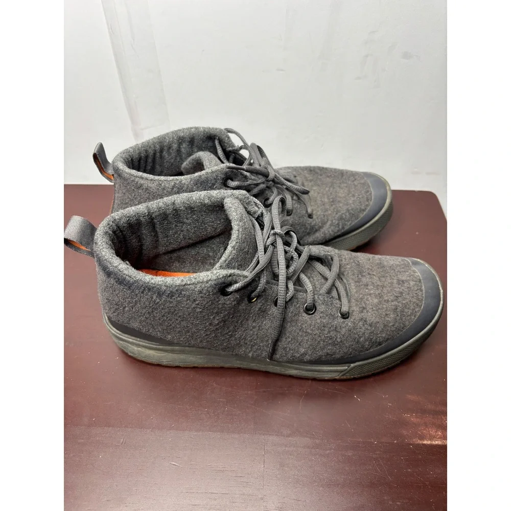 Grundens Deck Boss‎ Ankle Boots Mens 10 Gray Wool Felt Chukka 210135 60027025